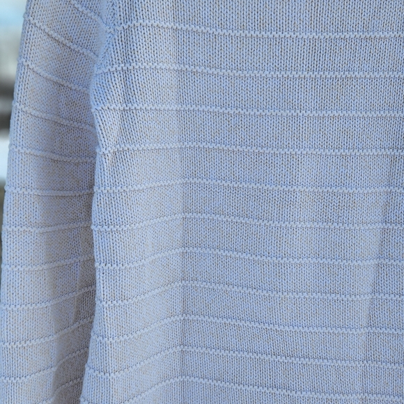 L.L Bean Oatmeal Cotton Sweater sz M - Picture 9 of 10